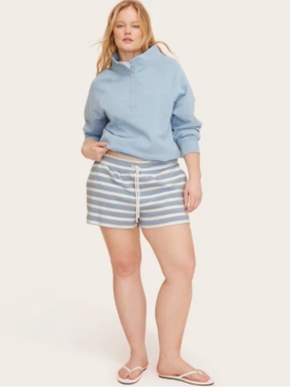 Parke x Target Blue Striped Shorts